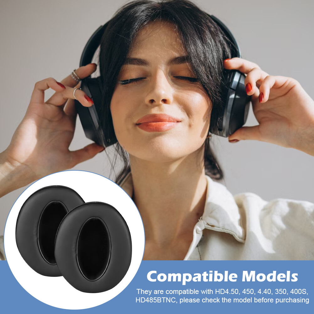 1pair Quiet Cushions Soft Overear Headphone Earpad Fit for Sennheiser