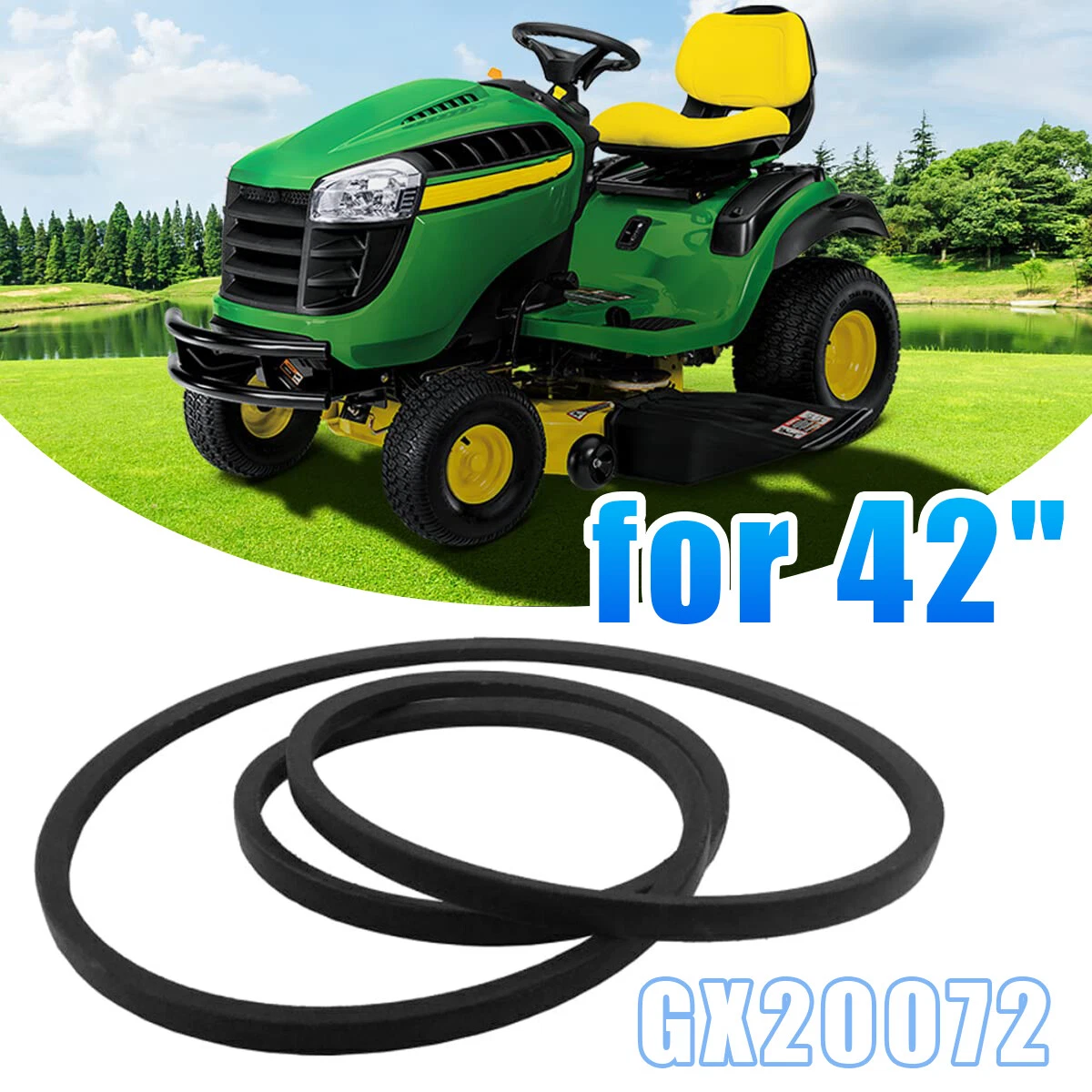 For John Deere Premium New Mower Drive Belt 100 Series 42