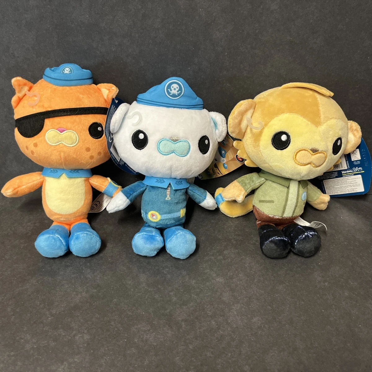 NEW Octonauts Above Beyond Plush Lot of 3 Kwazii Barnacles Paani Free Ship