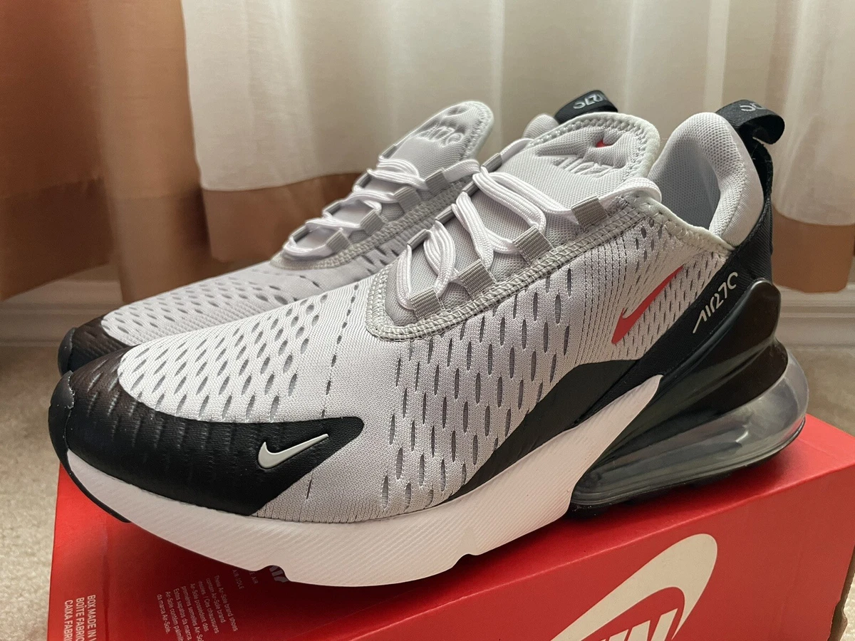Nike Air Max 270 GS Grey Fog Siren Red DV3482 001 Youth Size 7Y No Lid