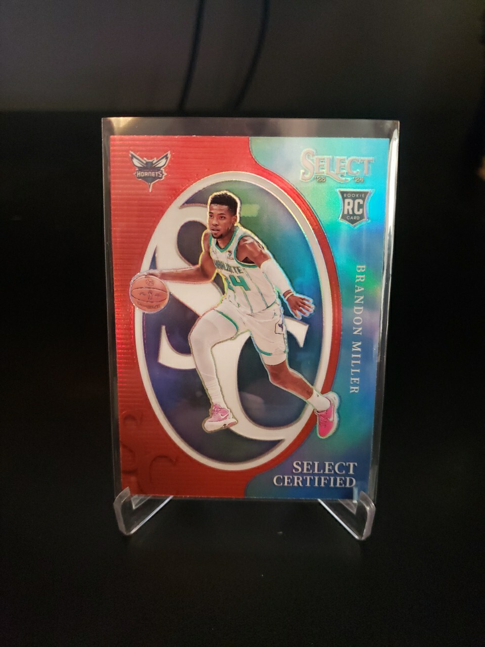 Brandon Miller 2023-24 Select Rookie Select Certified Red Prizm. Hornets