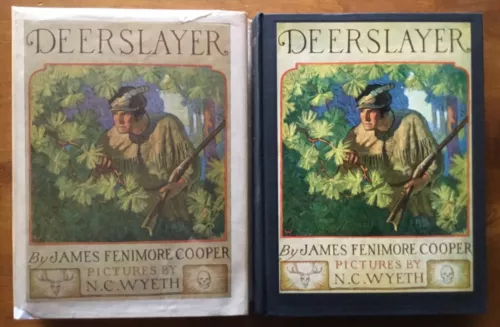 VG 1940s HC in a RARE DJ Deerslayer James F Cooper N C Wyeth Scribners Classic