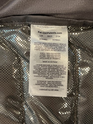 Columbia White Out Vest Mens Small Gray Puffer Insulated Omni-Heat New Tags - Picture 16 of 16