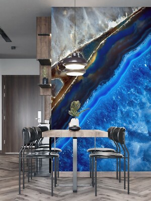 3D Blaue Welle Meer ZHUC18197 Tapete Wandbild Fototapete Abnehmbarer Ann