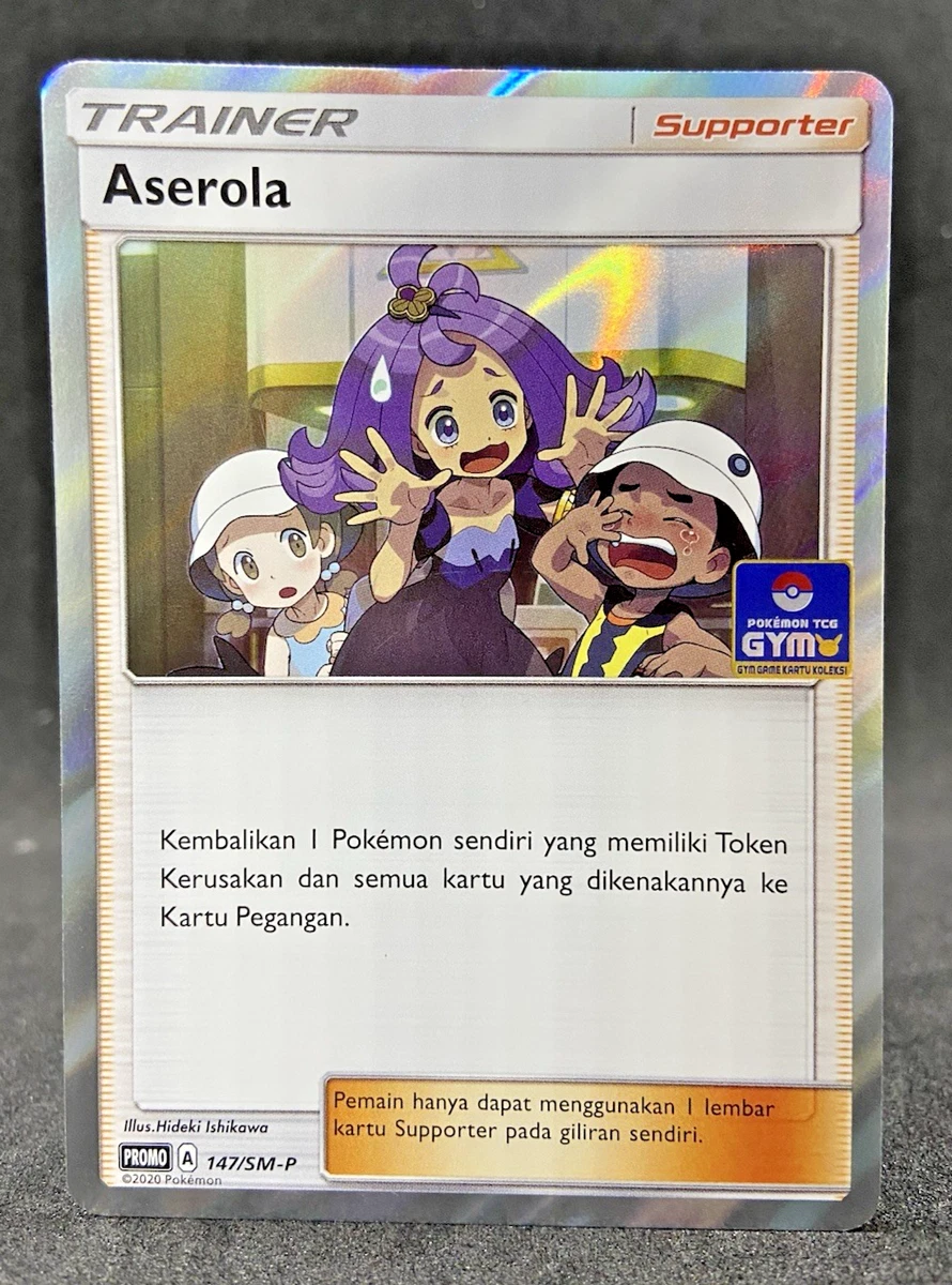 JCC Pokémon Indonesia Entrenador Aserola/Acerola Gimnasio Promo 147/SM-P Casi...