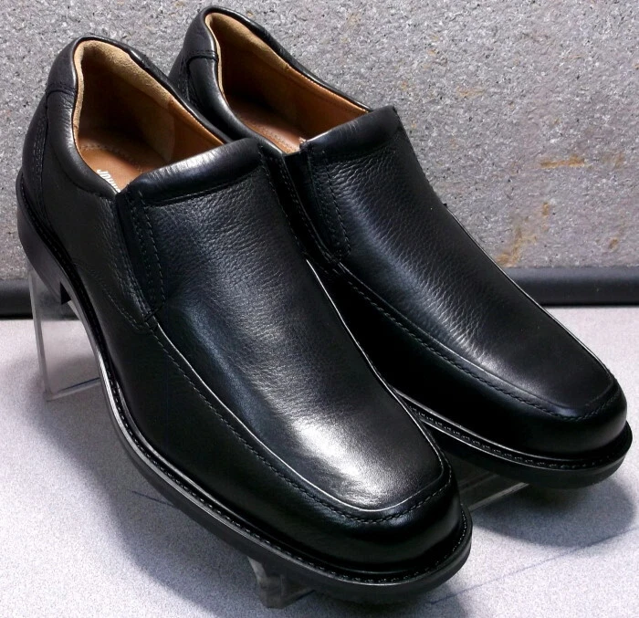 591275 MS50 TABOR SLIP ON MEN S SHOES 13 M BLACK LEATHER JOHNSTON