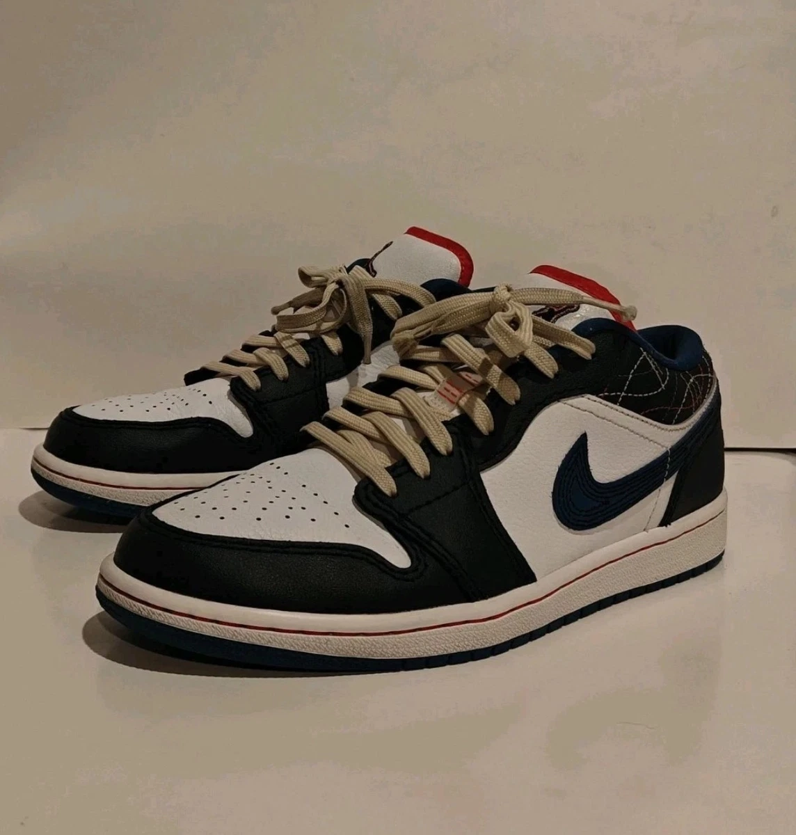 Las mejores ofertas en Jordan 1 SE Low Industrial Blue Sashiko | eBay