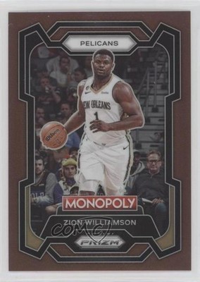 2023-24 Panini Prizm Monopoly Brown Prizm 227/249 Zion Williamson #55 ng3