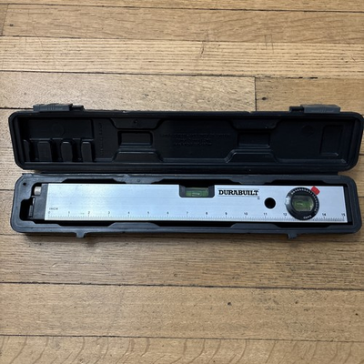 #ad Durabuilt 15quot; Aluminum Spirit Level in Hard Case a x $19.99