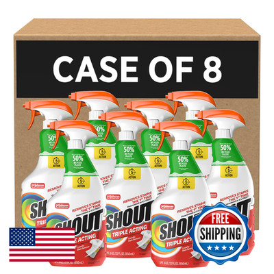Sc Johnson Professional Shout Active Enzyme Laundry Stain Remover Spray 22 Fl