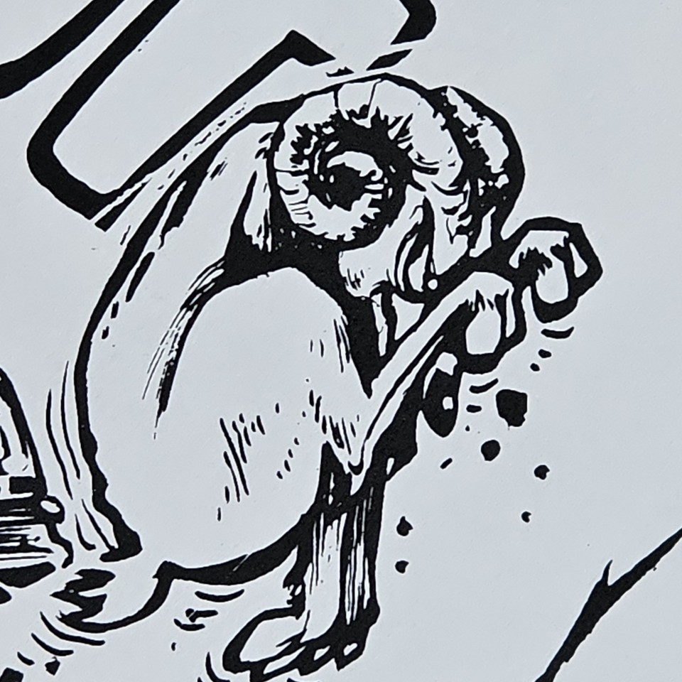 Original Vintage Ed ROTH Art Print INTERNATIONAL SCOUT big daddy rat ...