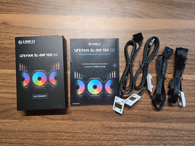Lian Li Uni Fan SL Infinity 120 Controller Kit (White Connector, Black Cable)