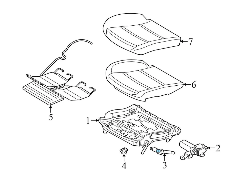 BMW 740LI XDRIVE 2013-2015 - Motor asiento delantero izquierdo trasero inclinación/ajuste de altura Foto 3 de 4