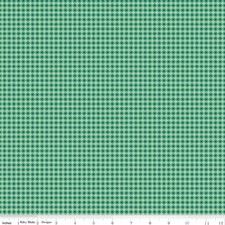 Fat Quarter Riley Blake "Bee Plaids" Sweater Alpine Green Lori Holt Quilt Cotton