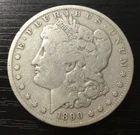 1890-O Morgan Silver Dollar $1, VG. Problem Free! E81