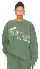 The Mayfair Group - “Your Emotions Are Valid” Sweatshirt - Sage Color - Sz. S/M