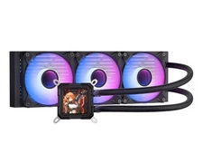 DarkFlash DV360S Liquid CPU Cooler LCD Screen ARGB PWM Radiator Aio (Black)