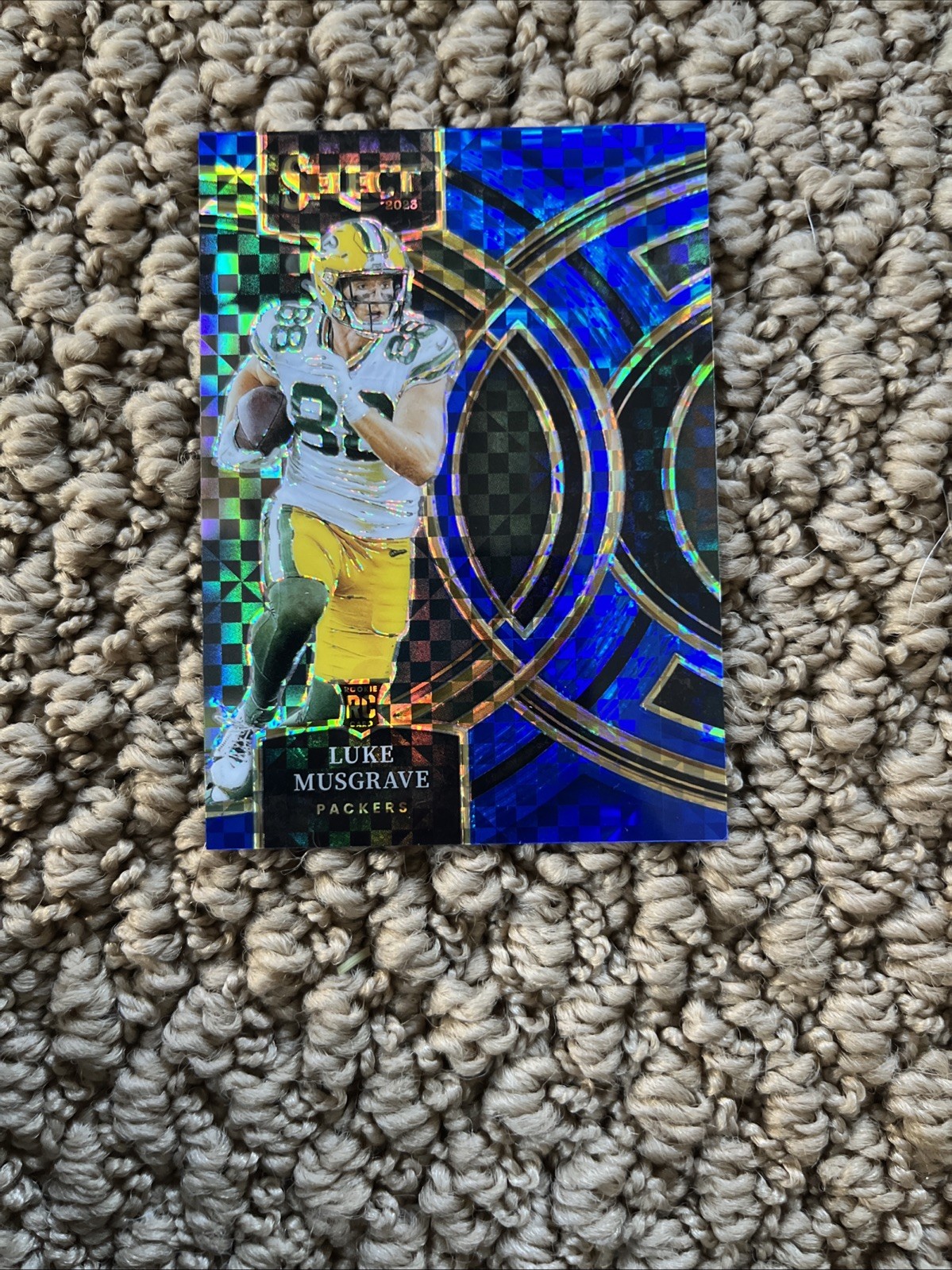 2023 Panini Select - Premier Level Luke Musgrave #166 Blue Prizm /149 (RC)