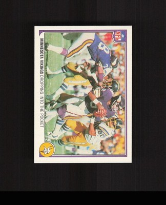 1983 Fleer #31 Dropping into the Pocket Minnesota Vikings Football Card