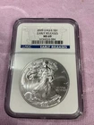 2009 EARLY RELEASES $1 AMERICAN EAGLE MS69 NGC .999 SILVER MS 69