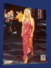 Official WCW Photofile Torrie Wilson 8x10 Glossy Promo Photo Pink Dress RARE wwe