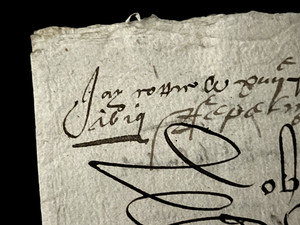 1619 Calligraphic Autographed Document - 12 pages