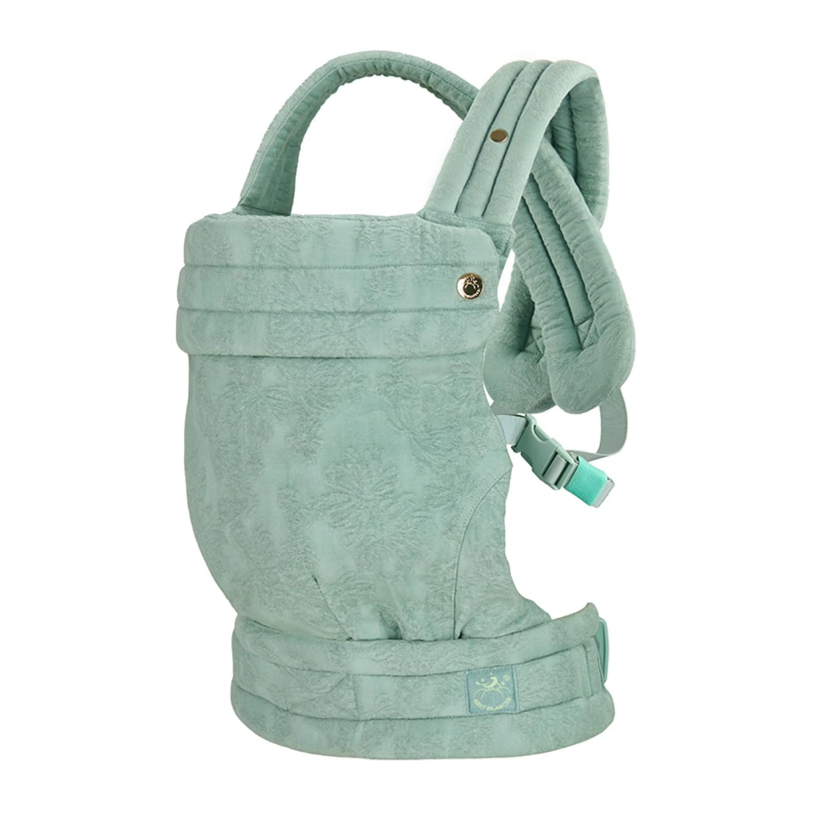 NEST BLANCHE Baby Carrier – Soft Cotton Linen Blend with Magnolia Jacquard De...