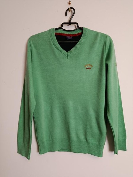 Women Paul & Shark Sweater Green Wool 38 / M / 46