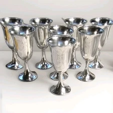 Sterling Silver Goblets by Preisner Set of 8