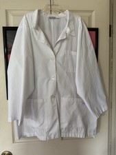 Landau White Lab Coat 3XL Unisex Adult Long S...