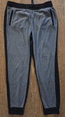 RBX Life Active Boy's Jogger Pants Gray Black L Polyester Ray Drawstring