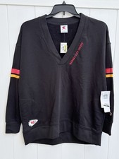 NWT Champion Kansas City Chiefs Women s Large Low V-Neck Sweatshirt Black