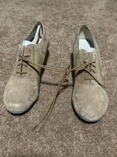Kela Ci Shazdeh Beige Suede Ballroom Dance Practice Shoes Womens Size 8