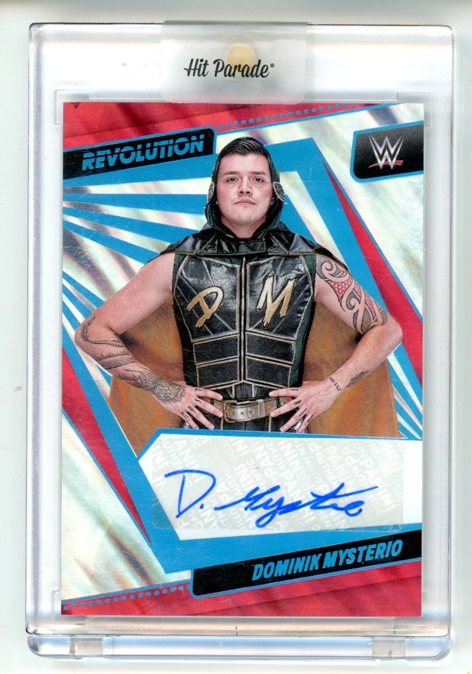 2022 Panini Revolution WWE #AG-DMY Dominik Mysterio Autographs Lava #/10