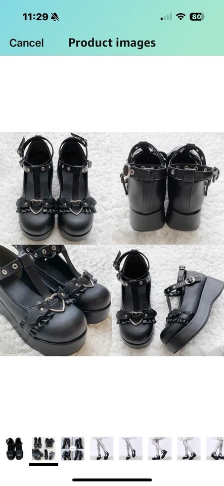 Хэллоуин косплей Gothic среда коренастый Мэри Джейн туфли - Изображение 2 из 4