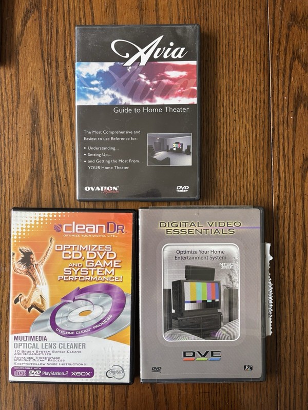 Ovation, Digital Innovations, JKP Optical Lens Cleaner, Calibration Disc DVD Set