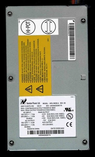 Newton NPS-180DB A 180W Netzteil S26113-E472-V50S S26113-E472-V50 GS:01 top