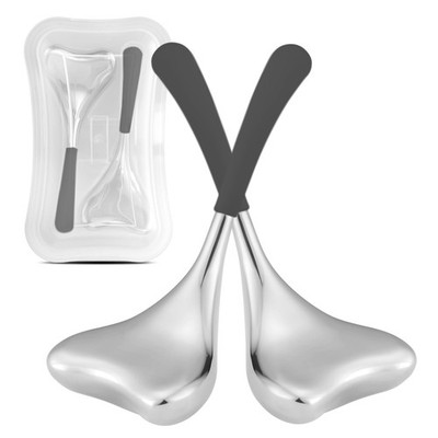 Cryo Sticks-Gua Sha and Massage 2-in-1, Ice Globes for Face-Wrinkle Silver
