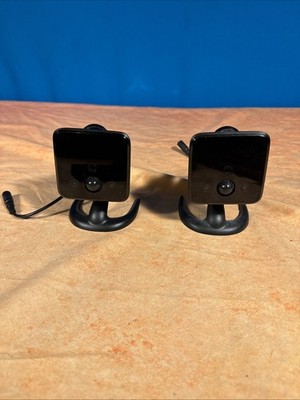 Lot Of 2 iCamera-1000 ADT Wireless IP Home Security Cameras + Mounts No Cords