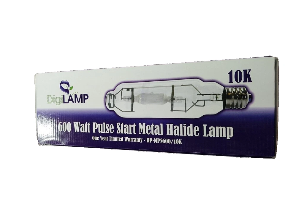 DigiLamp – 600 Watt Pulse Start Metal Halide 10K Lamp DP-MPS600/10K NEW IN BOX - Image 3 of 4