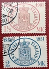 FINLAND Scott # 182-183 Mi # 164-165 (0) 1st. Stamp 75th Anniv. 1931
