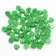 50pcs 10mm Natural Malaysian Jade Stone Heart CAB CABOCHON DIY Jewelry No Hole