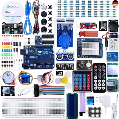 ELEGOO UNO R3 Ultimate Starter Kit, Kompatibel mit Arduino IDE Vollständigster 