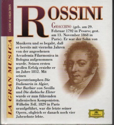 GIOACCHINO ROSSINI - LA GRAN MUSICA - CLASSICAL COLLECTION '' BUCH & CD #12#