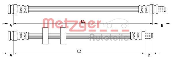 Metzger 4110995 Bremsschlauch FüR Smart-image