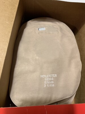 30 Hollister 18393 Ostomy Pouches 2-1/4'' 2pc System, Closed End PACK/30 POUCHES