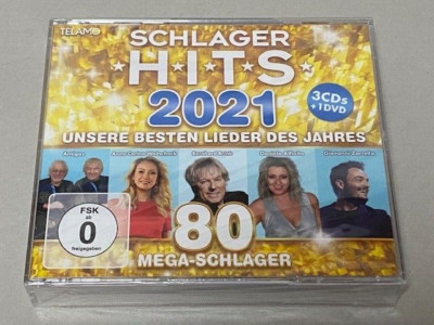 3 CDs + 1 DVD - SCHLAGER HITS 2021 - Mega-Schlager des Jahres - gut
