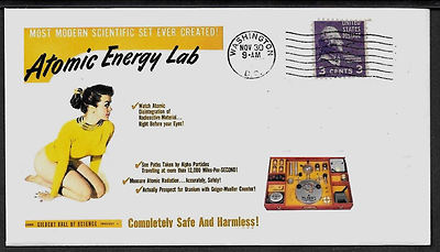 1950s Gilbert Atomic Energy Lab Ad Featured on Collector's Envelope *A533