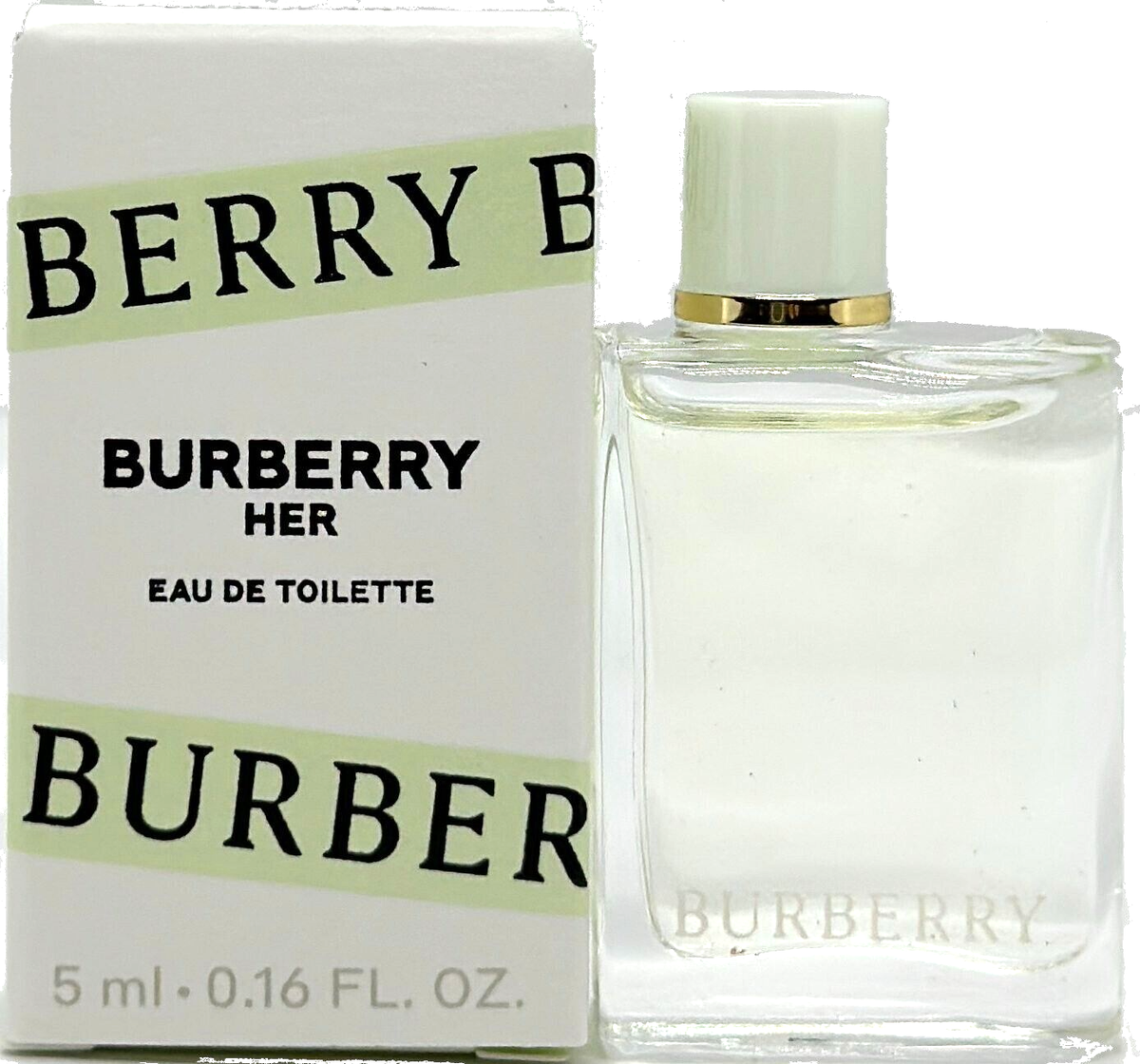 BURBERRY HER EAU DE TOILETTE MINI SPLASH FOR WOMEN 0.16 Oz / 5 ml