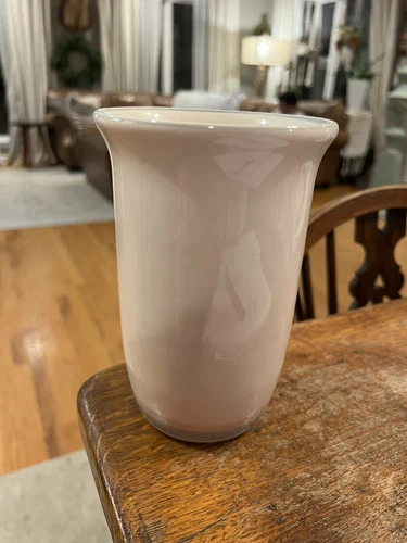 Vintage Pfaltzgraff Aura Pattern Pink Gray Vase Kitchen Utensil Holder